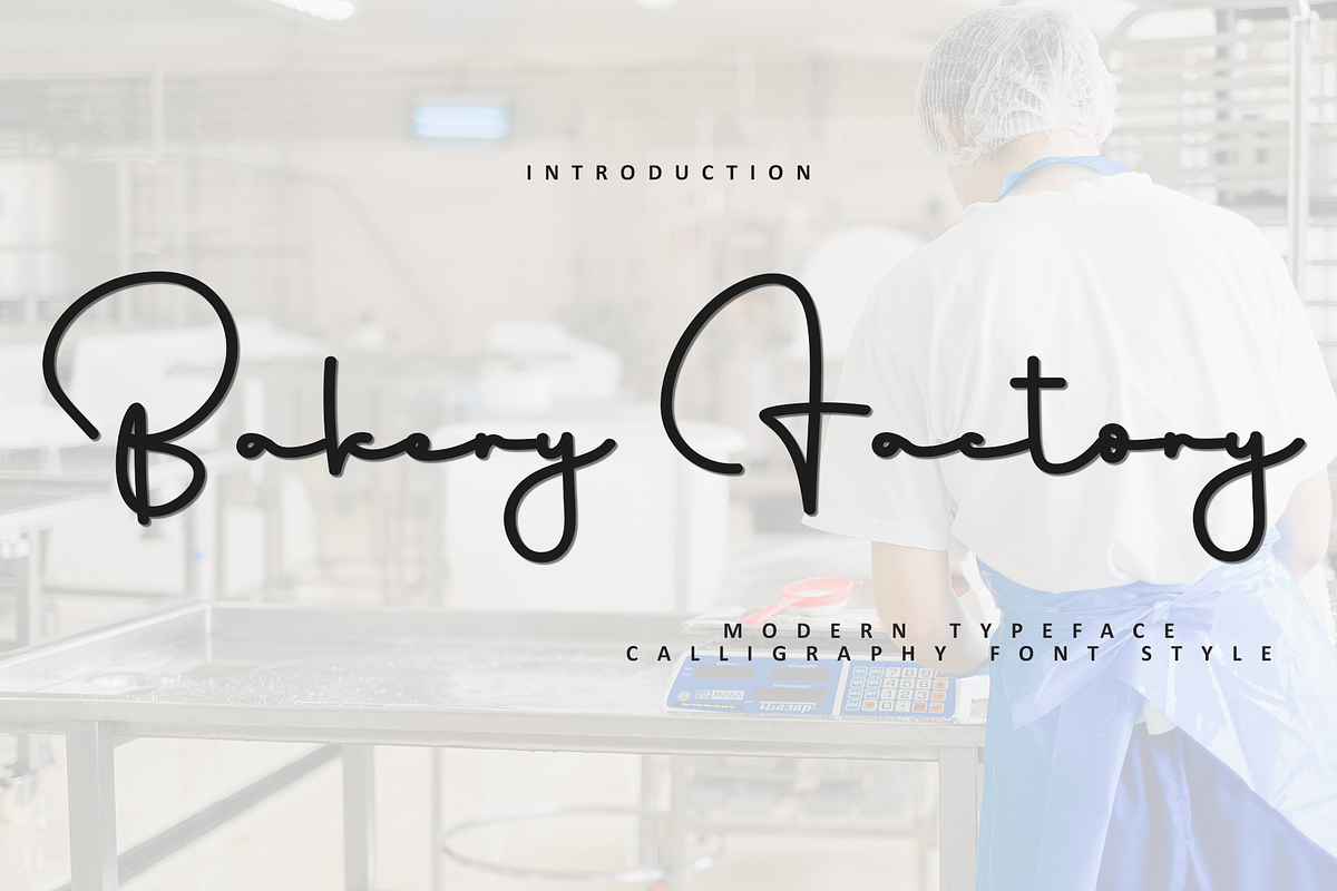 Bakery Factory, a Handwritten Font by InermediaSTUDIO (Photo 1 of 8)