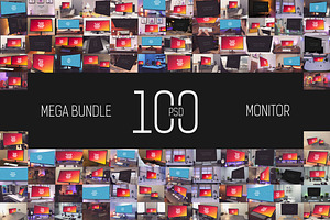 100 PSD Monitor Mockup