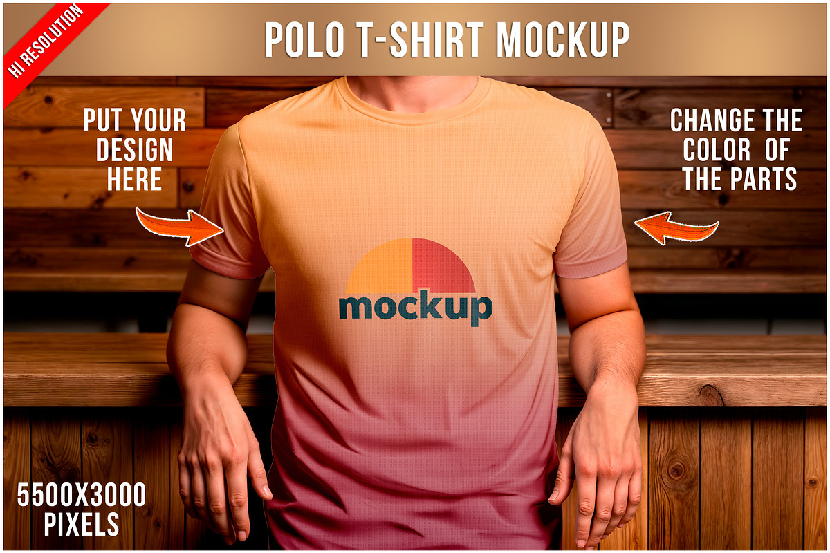 T-Shirt Mockup on Male Model PSD, a Shirt Mockup by Bruno's Shop (Photo 1 of 4)