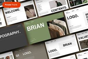 Brian – Business PowerPoint Template, a Presentation Template by Dens Creative Studio