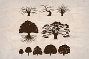 Oak Tree Silhouette Illustration, an Illustration by jongcreative (Thumbnail 3 of 3)