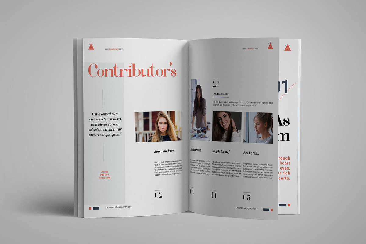 Lieutenant Magazine, a Magazine Template by Elite_Standard (Photo 3 of 14)