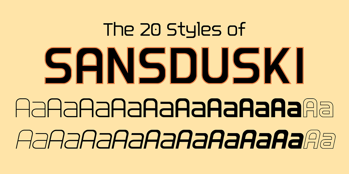 Sansduski, a Sans Serif Font by Ingrimayne Type (Photo 2 of 8)