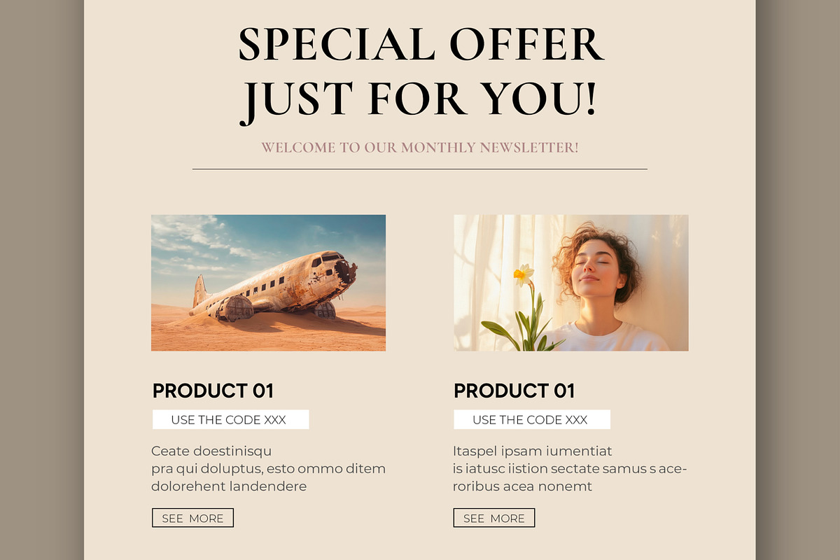 Email Newsletter Template preview 4