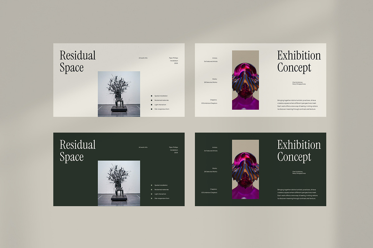 Arteva - Art Exhibition PowerPoint, a Presentation Template by New Coral Design (Photo 4 of 10)
