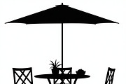 Table Umbrella Beach Silhouette, an Illustration by Amazin_art (Thumbnail 7 of 13)