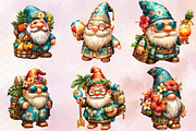 Summer Gnome Clipart Bundle, an Illustration by SVGArt (Thumbnail 5 of 9)
