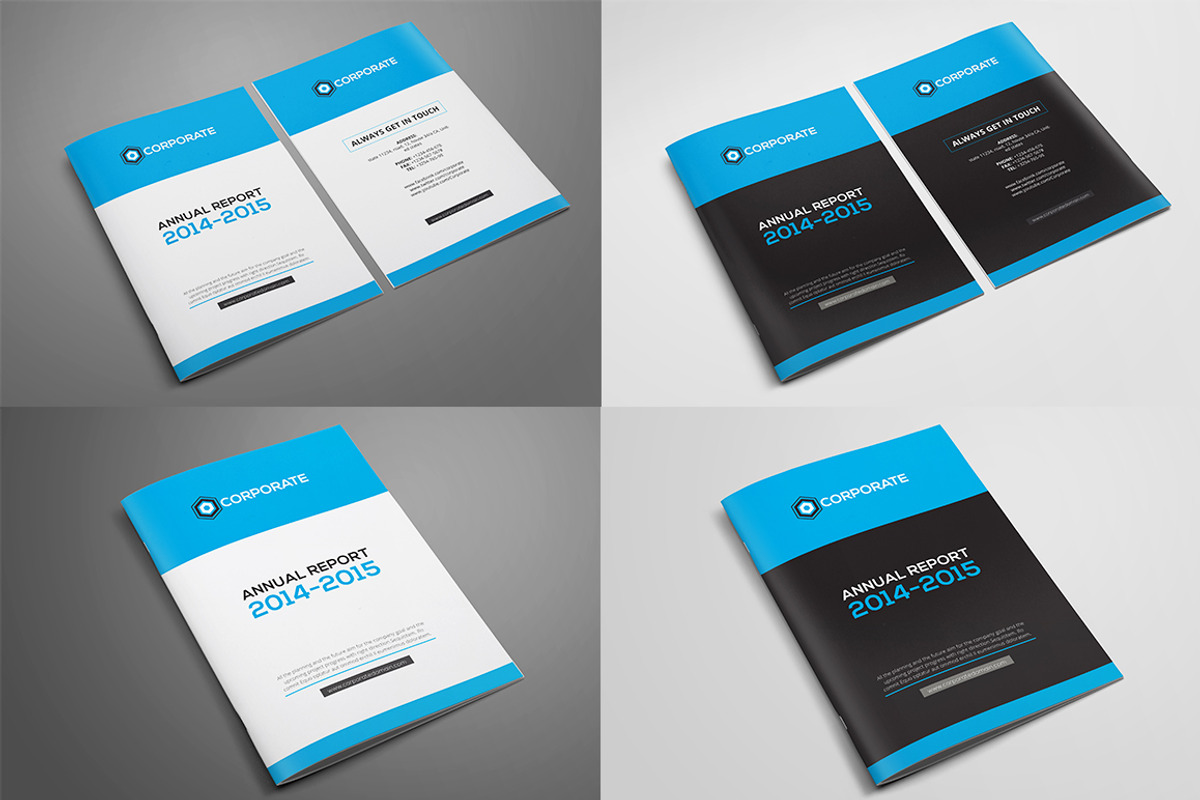 Clean Corporate Annual Report_V4, a Brochure Template by Layout Design (Photo 2 of 5)