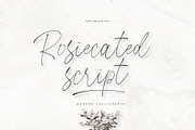 Rosiecated Script!, a Script Font by sizimon (Thumbnail 1 of 12)