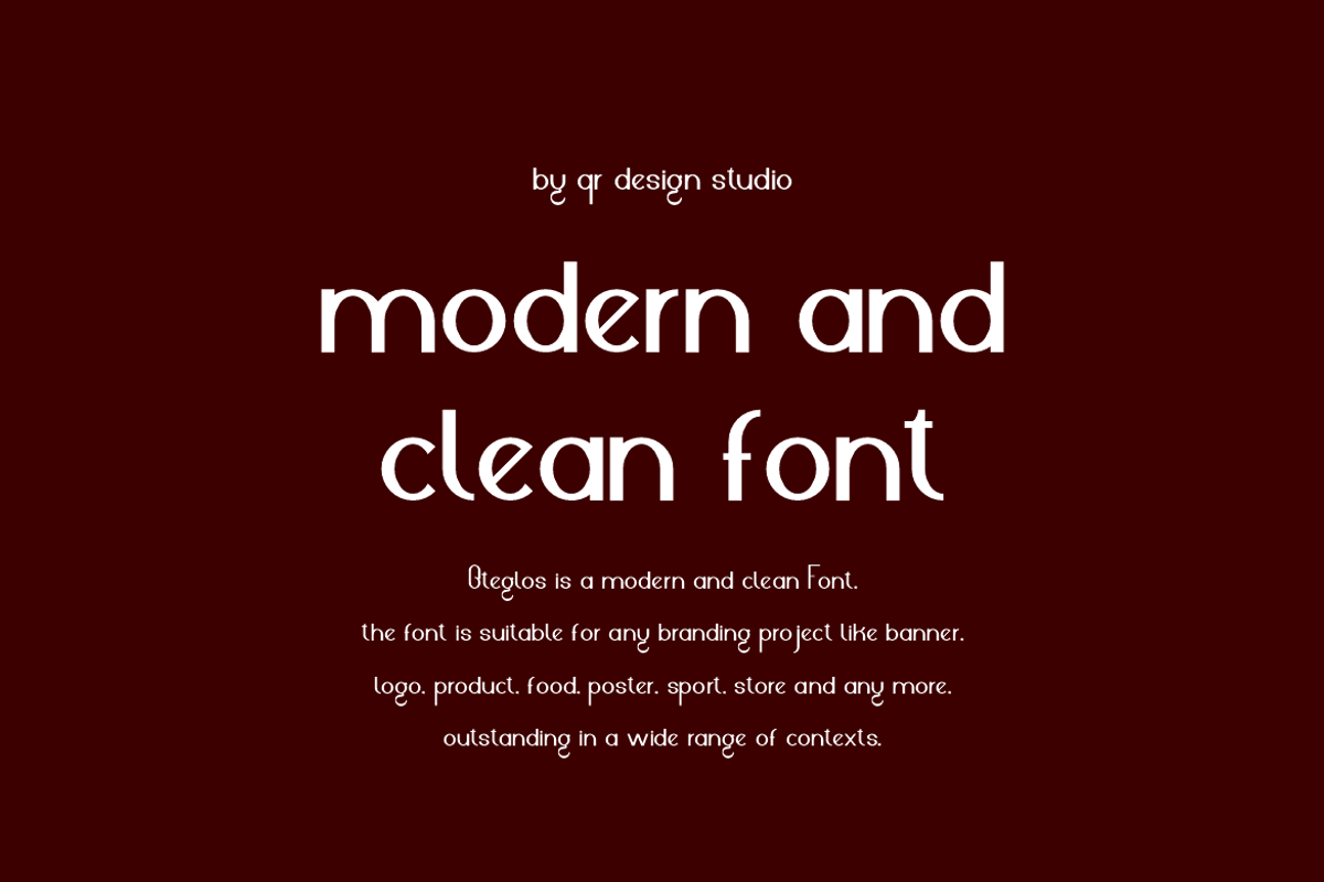 Oteglos - Elegant & Minimal Font, a Sans Serif Font by QR Design Studio (Photo 4 of 7)