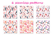 Boho flamingo Watercolor set, an Illustration by Evgeniia (Thumbnail 10 of 10)