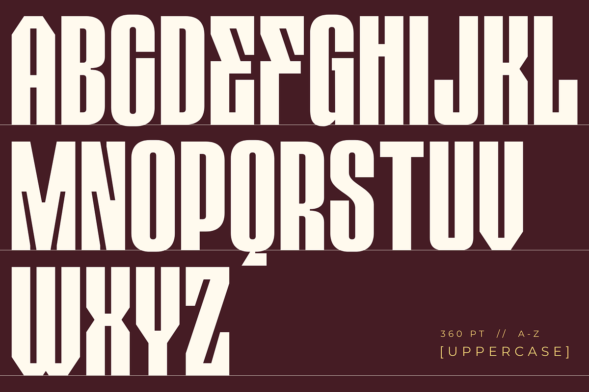 Ermago Display - Modern Extrude Logo, a Sans Serif Font by Nirmana Visual (Photo 4 of 14)