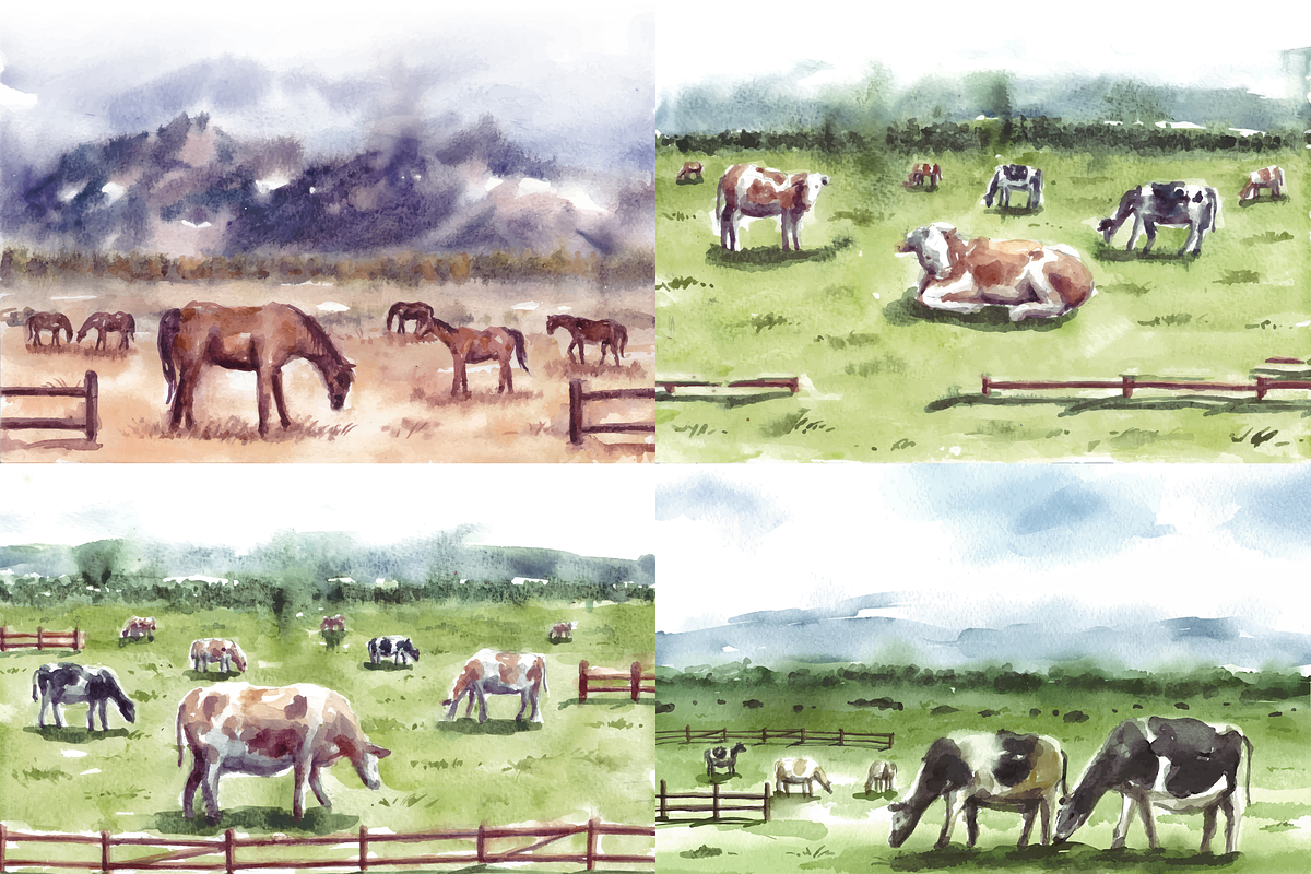 BUNDLE | Watercolor Backgrounds, a Texture Illustration by ArtbyHien (Photo 11 of 15)