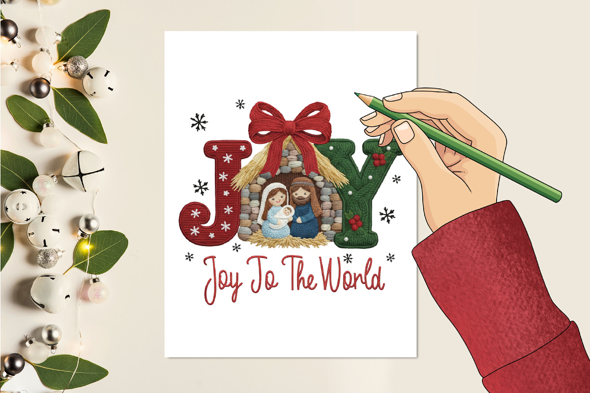 Latch Hook Yarn Crochet Joy to the, an Illustration by designcity5 (Photo 8 of 8)