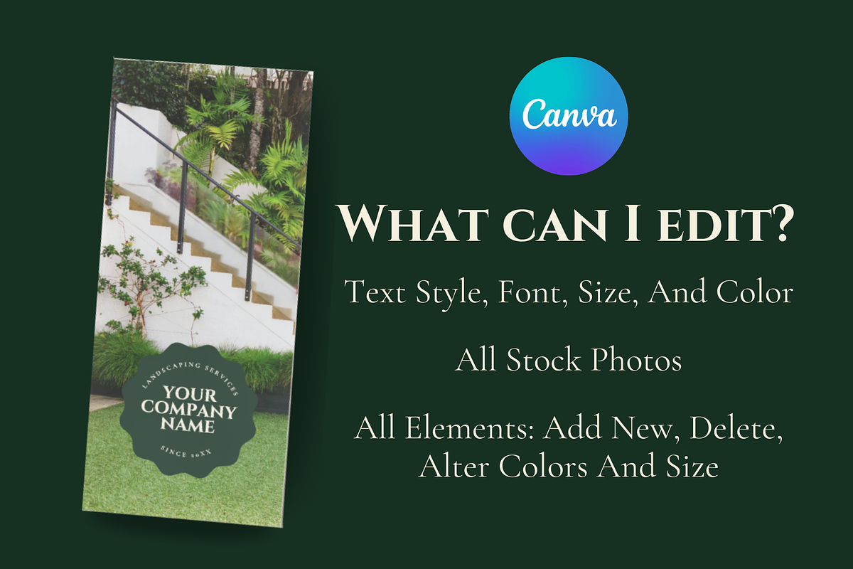 Landscaping Brochure Templates, a Brochure Template by ShayMadeWhat (Photo 2 of 5)
