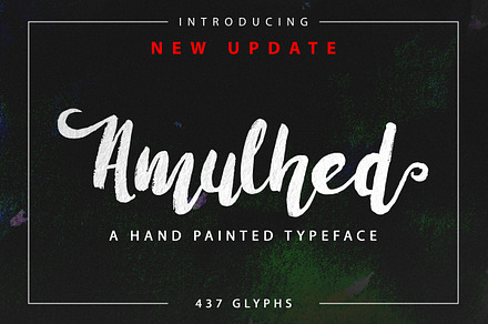Amulhed Brush, a Script Font by Barland Design