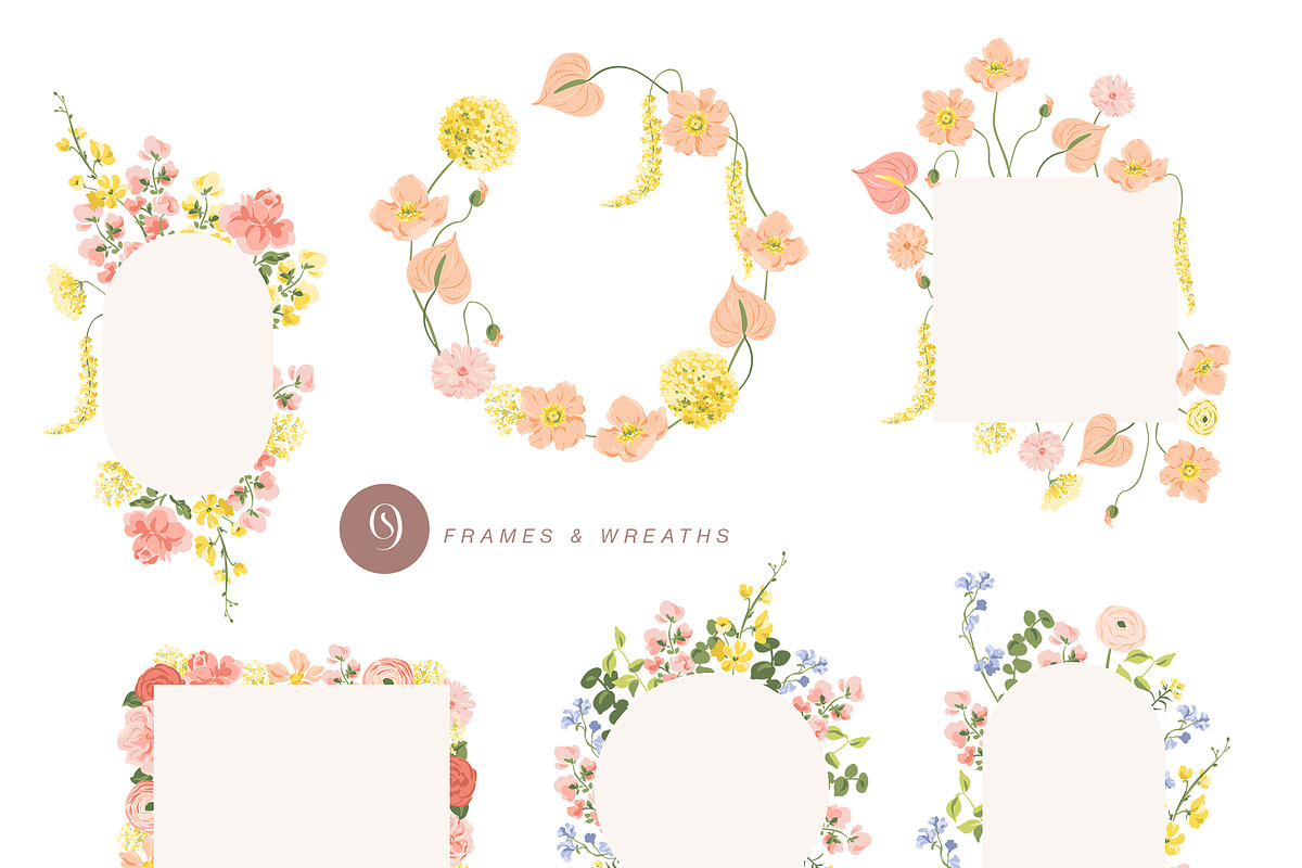 Bloom Vector Illustration & Patterns, a Decorative Illustration by Inna Moreva (Photo 7 of 14)