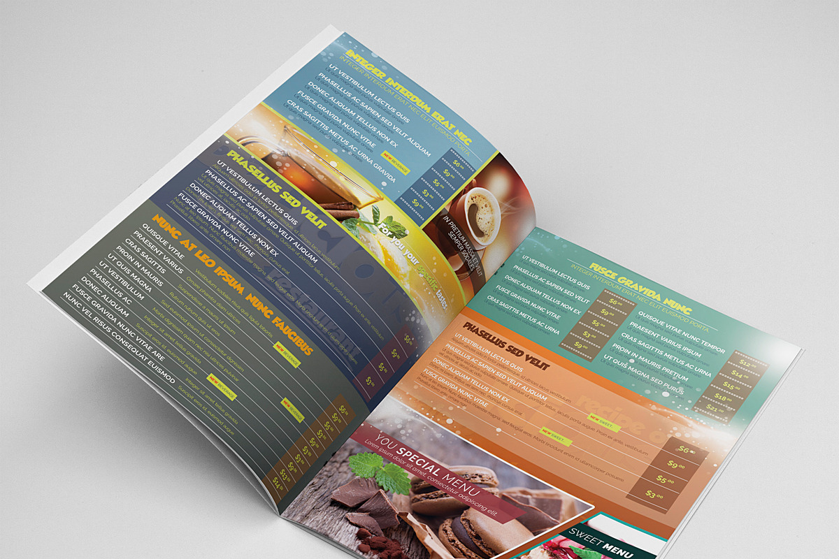 Cafe & Restaurant Menu Pack 05, a Brochure Template by fatihakdemir (Photo 3 of 5)