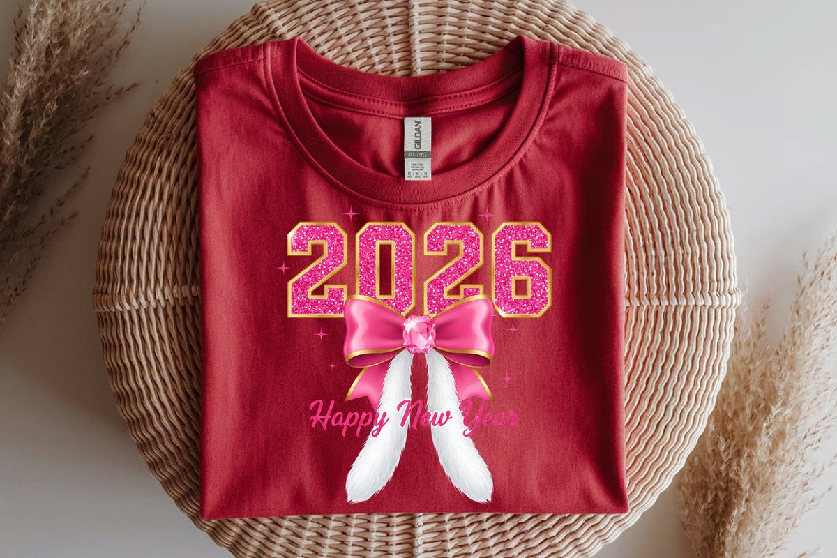 Pink Bow New Year Sublimination, an Illustration by SinaCreation (Photo 10 of 11)
