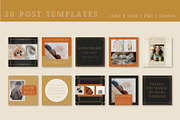 Art Deco Story & Post Templates, a Social Media Template by Liseno Designs (Thumbnail 2 of 8)