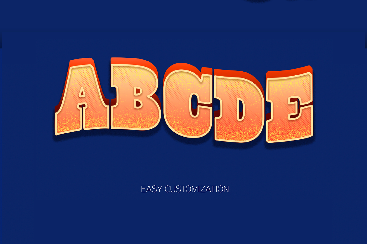 Bold Circus 3D Text Effect preview 2