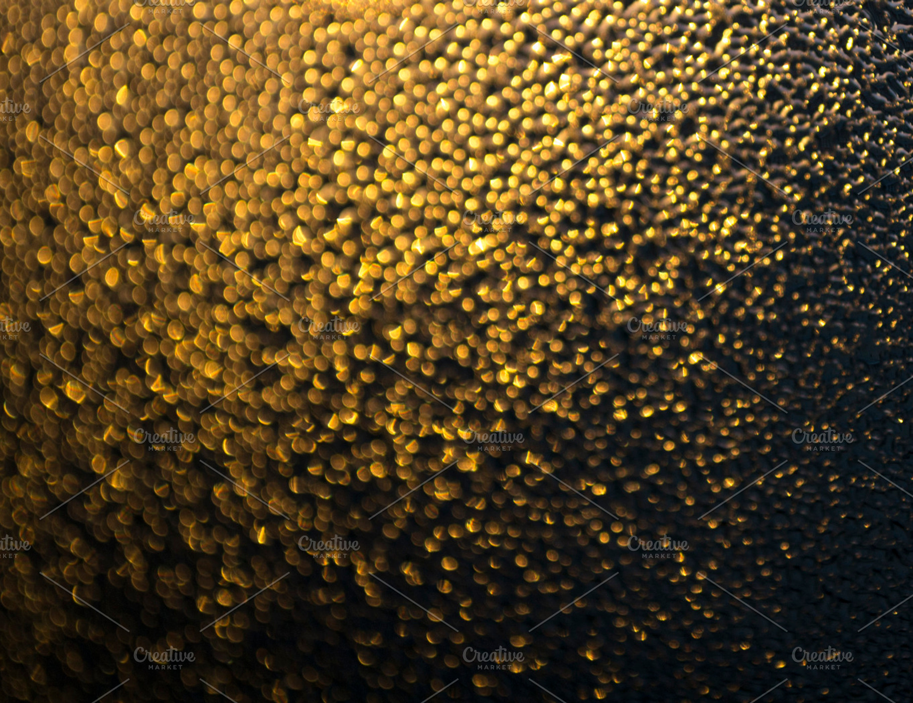 Gold bokeh, an Abstract Photo by Innire