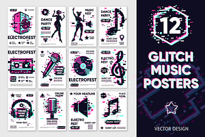 Glitch Music Posters