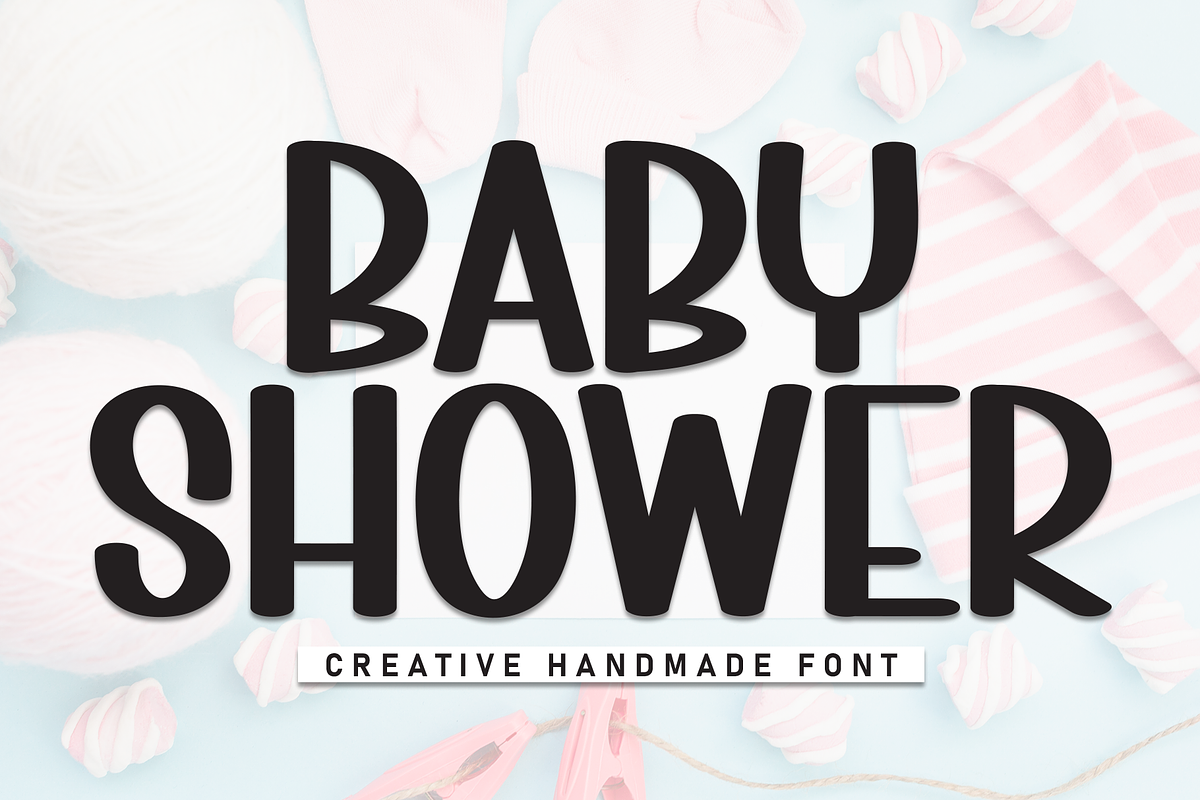 Baby Shower | Script Font, a Script Font by Scratchones (Photo 1 of 8)