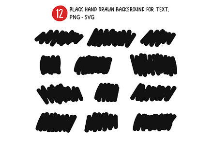 Black hand drawn background