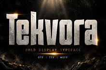 Tekvora – Bold Display Typeface
