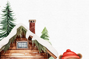 Watercolor Christmas Bear Clipart, an Illustration by Autumn Breeze (Thumbnail 6 of 7)