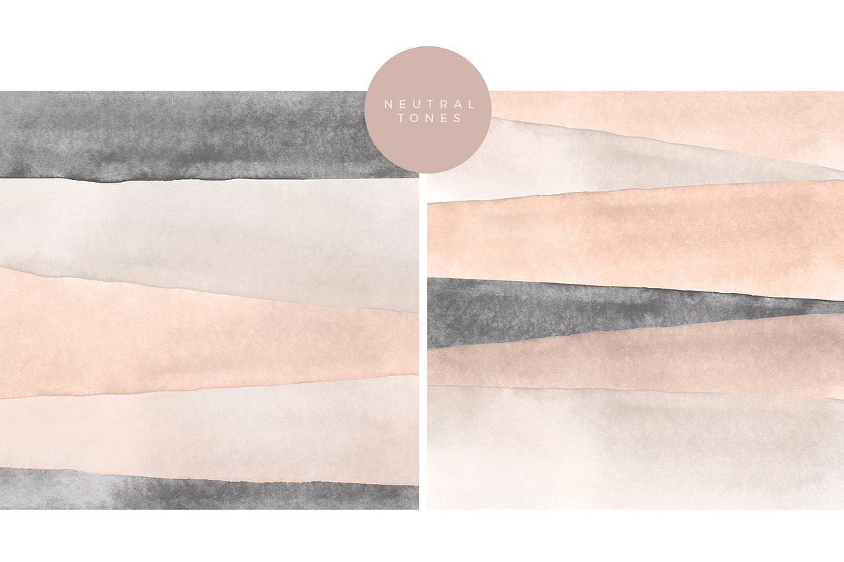 6 Watercolor Backgrounds-Stripes, a Texture Graphic by Basia Stryjecka (Photo 3 of 8)