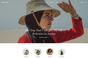 Minimal Fashion WordPress Blog, a Landing Page Template by Elite Templates