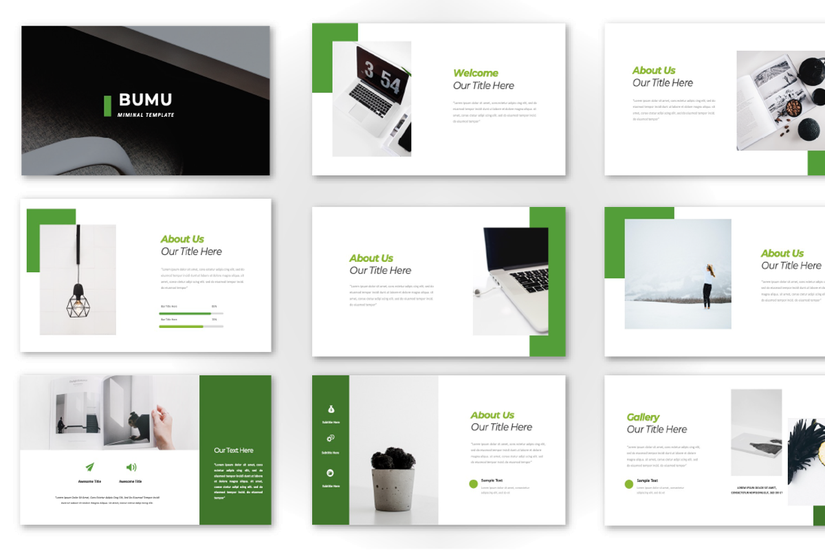 Bumu Minimal Slide Keynote, a Presentation Template by Overcloud (Photo 2 of 4)