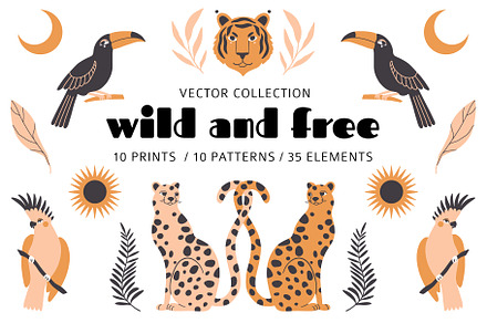 Wild & Free: pattern, element, print