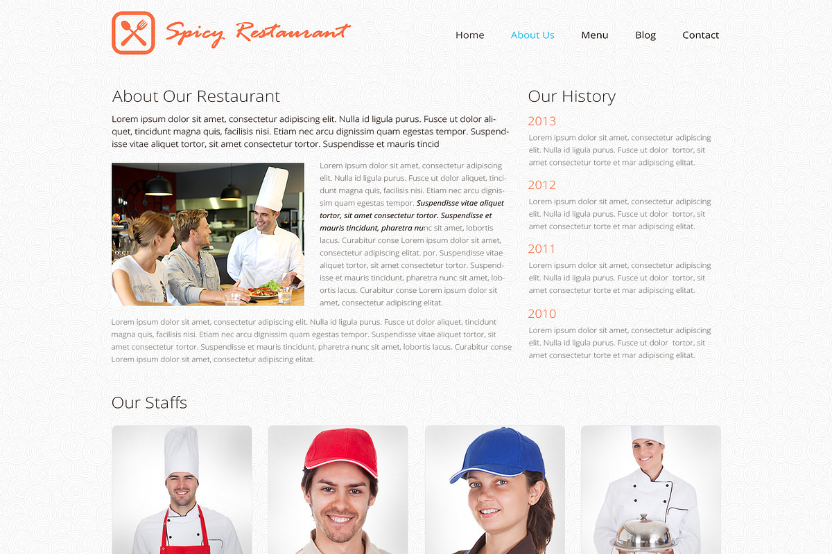 Cafe and Restaurant PSD Template, a Websites & App Template by WebbyTemplates (Photo 4 of 7)