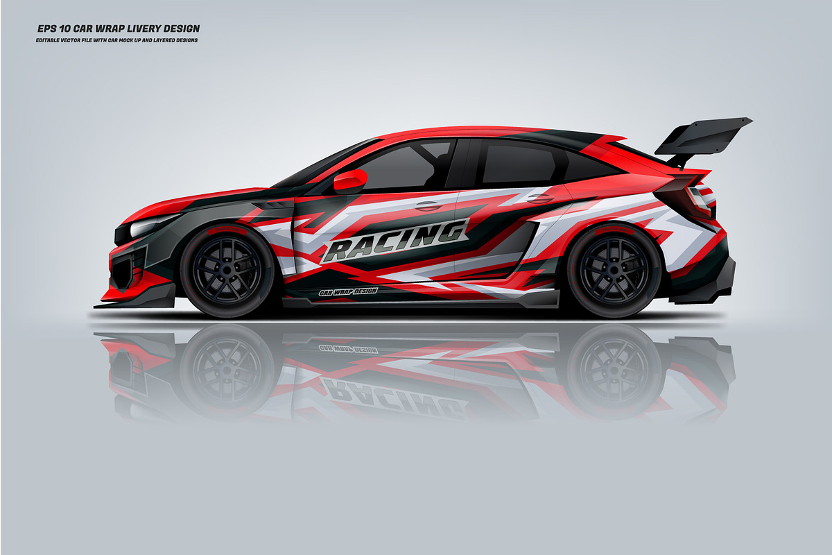 RACING CAR WRAP DESIGN, a Graphic by Liveryworks (Photo 1 of 5)