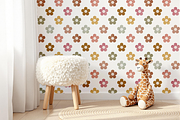 Smiley Autumn Blossoms Pattern, a Pattern Graphic by OwlAndFern (Thumbnail 12 of 14)