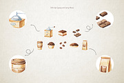 Watercolor pastry for bakery, a Food Illustration by CreativeByLu (Thumbnail 6 of 12)