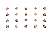 3D People Head Illustration, an Object Graphic by Illustrava (Thumbnail 3 of 7)