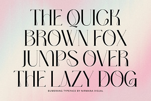 Bumerang - Display Serif