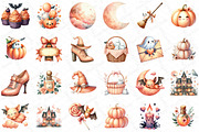 Peach Colored Halloween Clipart, an Illustration by DreamPrint404 (Thumbnail 3 of 5)