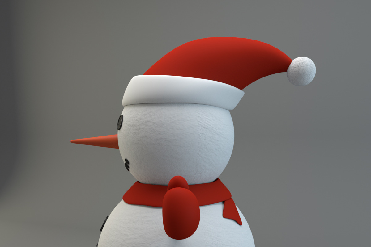 Cartoon Snowman, a Characters & Person 3D Model by XYZ Space (Photo 4 of 7)