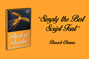 Birds of Paradise ©, a Script Font by Script-house (Thumbnail 2 of 3)