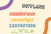 Zany - Quirky and Bubbly Tyepface, a Font by Miles McMahon (Thumbnail 3 of 5)