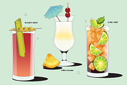 Cocktail Vector Illustrations, a Food Illustration by TheFoodAtlas (Thumbnail 6 of 10)