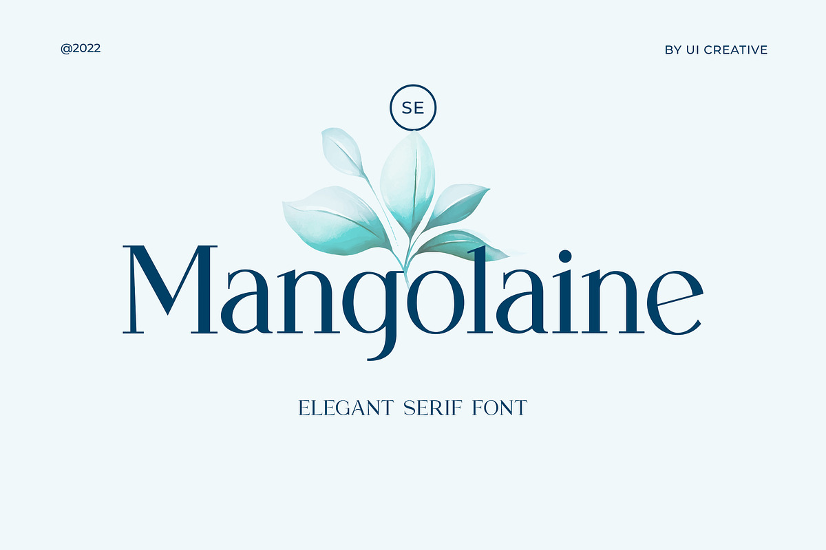 Mangolaine Elegant Serif Font, a Serif Font by UICreative (Photo 1 of 13)