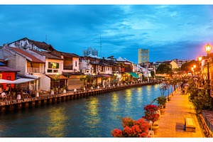 The old town of malacca a unesco world heritage site in malaysia featuring, an Architecture Photo by Leonid Andronov