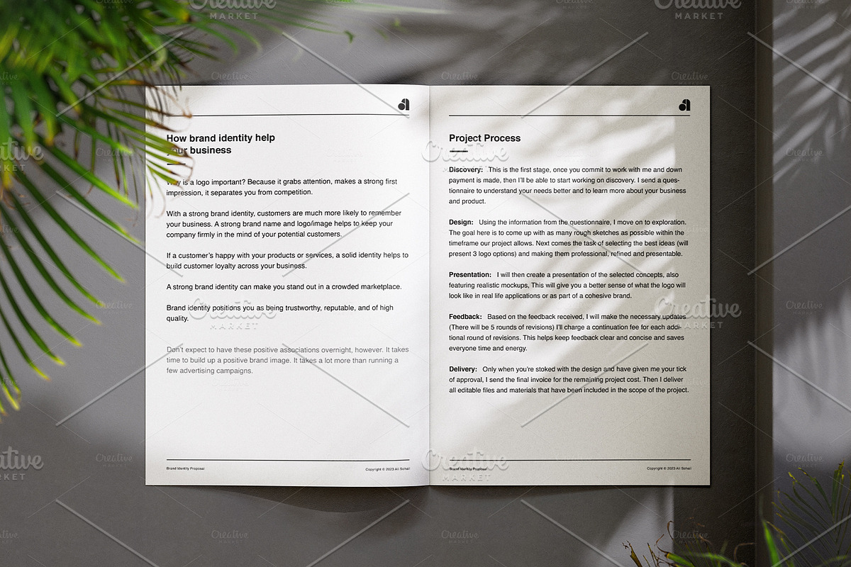 Proposal Template, a Branding & Logo Template by My design tools (Photo 3 of 6)