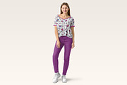 Women's Summer Clothing Mockup, a Shirt Mockup by PSD Market (Thumbnail 15 of 20)